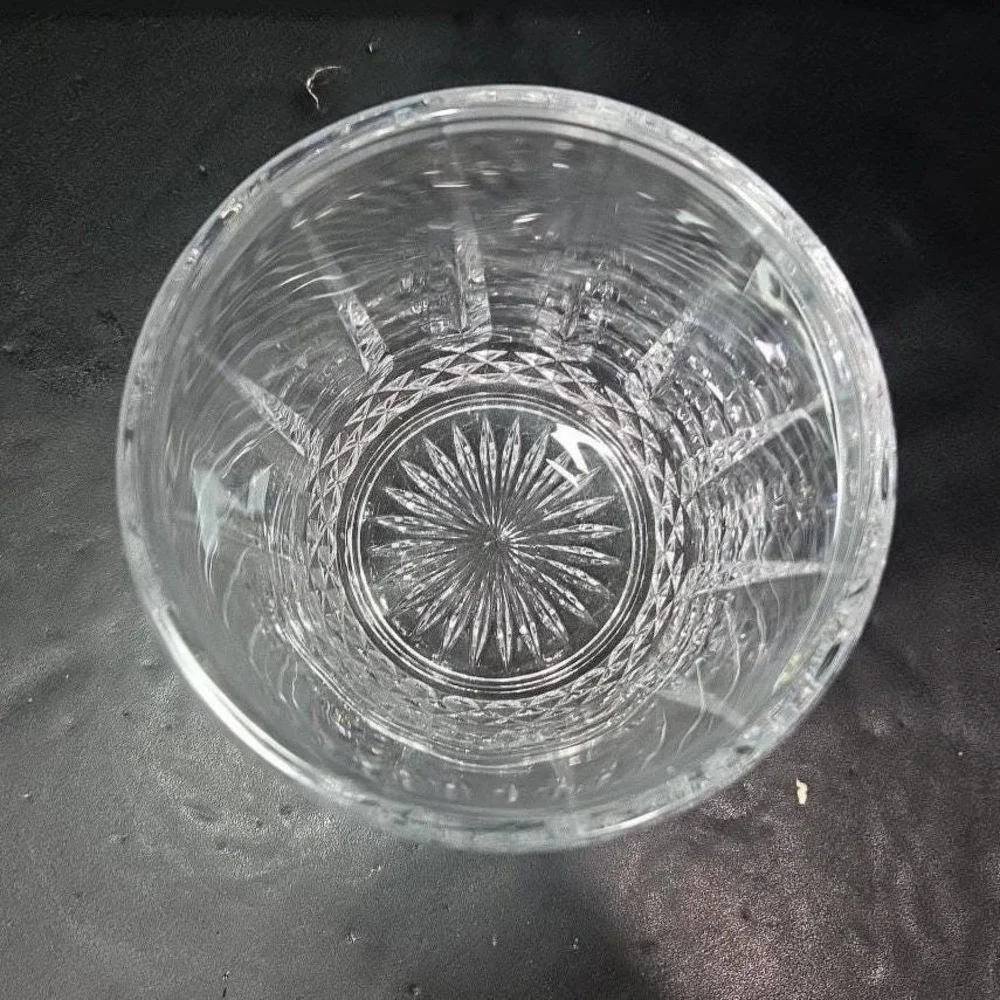 Lead Crystal Ice Bucket, Vintage Clear Glassware, Replacement Home Bar Accessory